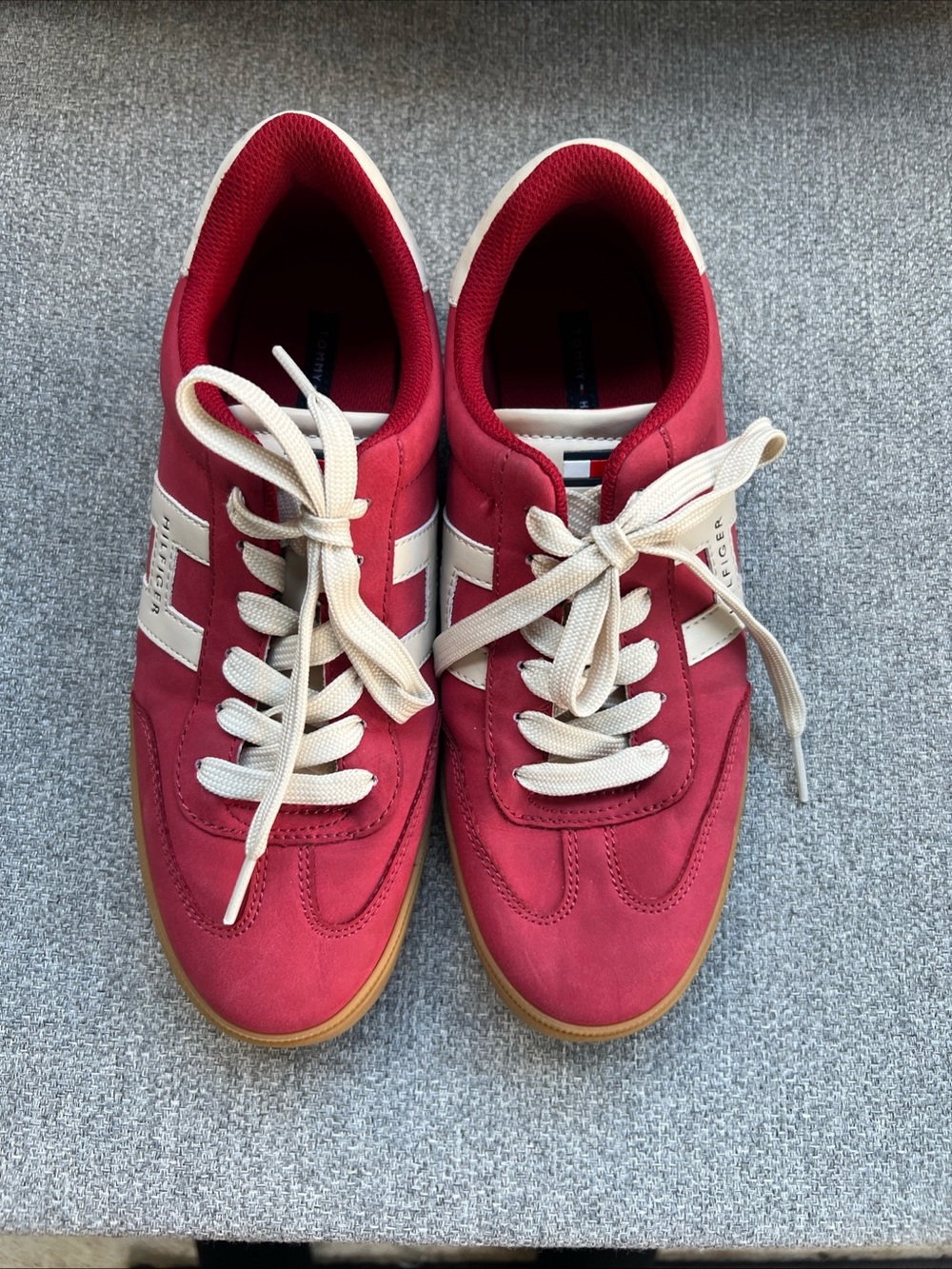 Tommy Hilfiger Maisie Women Sneaker Size 8.5 M Medium Red Skater Cupsole Shoe